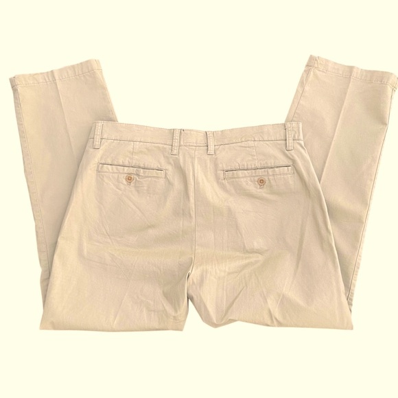 Charleston Threads Men’s Khaki Pants Slacks Size 36x32 Flat Front Classic Staple - Picture 6 of 12